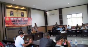 Polres Banggai Rilis Capaian Kinerja Selama Tahun 2020