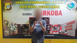 Saat Penggeledahan Ditemukan Sabu 0,24 Gram, Pria Asal Hanga-Hanga Ini Tak Berkutik Saat Ditangkap Polisi