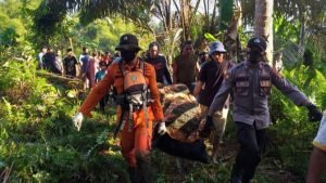 Tim SAR Gabungan Evakuasi Korban Hanyut di Sungai Sinorang