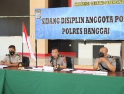 Propam Polres Banggai Gelar Sidang Disiplin Tiga Anggota Polri