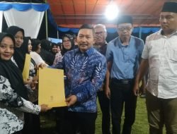 Serahkan IO PAUD di Pagimana, Bupati: Sekolah Kekurangan Guru Bakal Diatasi