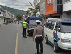 Polisi Tertibkan Parkir Liar di Kota Luwuk