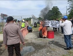 Antisipasi Aksi, Polsek Batui dan ESSA PT. PAU Gelar Simulasi Pengamanan