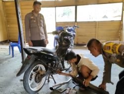 Polsubsektor Luwuk Timur Amankan Pengendara Motor Berknalpot Brong