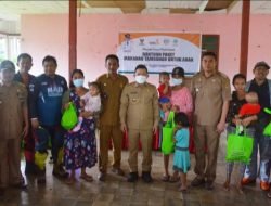 Bupati Banggai Serahkan Bantuan Makanan Tambahan Untuk Anak di Maleo Jaya