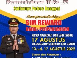 SIM Reward Bagi Warga yang Lahir 17 Agustus, Ini Syaratnya