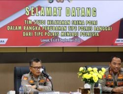 Naik Kelas, Tim Srena Polri Lakukan Studi Kelayakan Perubahan Tipe Polres Banggai Menjadi Polresta