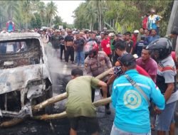 Laka Lantas di Nuhon, Mobil Hangus Terbakar, Ini Penjelasan Polisi