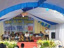 Bupati Banggai Hadiri HUT Desa Toili ke 56