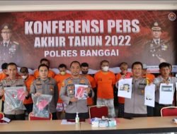 Tahun 2022, Tindak Pidana di Banggai 643 Kasus, Kapolres: Terjadi Penurunan Dibanding Tahun Sebelumnya