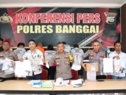 April Hingga Juni 2023, Polisi Tangkap 14 Orang Terlibat Kasus Narkoba di Banggai, 254 Paket Sabu Diamankan