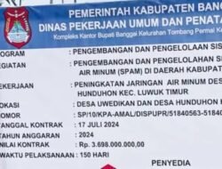 Proyek SPAM di Uwedikan Dikeluhkan Warga, Ketua FPML: Anggaran Rp3 M Lebih, Tapi Air Tak Mengalir