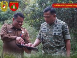 Pangdam XXII/Tambun Bungai Tinjau Rencana Pembangunan Resimen Induk Kodam