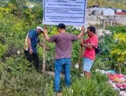Buang Sampah Sembarangan Terancam Denda dan Pidana, Kelurahan Bukit Mambual Pasang Papan Peringatan