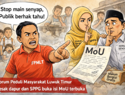 FPMLT Pertanyakan MoU SPPG–Sekolah, Desak Dapur MBG dan SPPG Berhenti “Main Senyap”