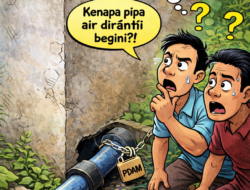 Warga Temukan Bak Penampungan Air Bersih Dirantai, Distribusi Tak Kunjung Normal