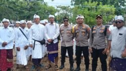 Belasan Ribu Umat Hindu Gelar Melasti, Polres Banggai Turunkan Personel Amankan Ritual Suci Nyepi