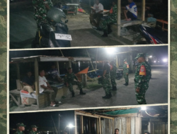 Anggota Koramil 1308-01/Luwuk Intensifkan Patroli Binter, Libatkan Warga Jaga Kamtibmas