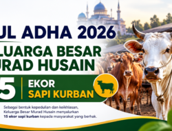 Jelang Idul Adha 2026, Keluarga Besar Murad Husain Salurkan 15 Ekor Sapi Kurban