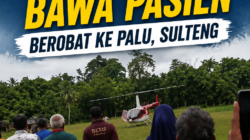 Heboh, Warga Paisubatu Bangkep Sewa Helikopter untuk Berobat ke Palu