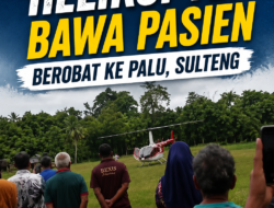 Heboh, Warga Paisubatu Bangkep Sewa Helikopter untuk Berobat ke Palu