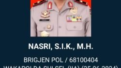 Brigjen Pol Nasri Pecah Spekulasi Bursa Kapolda Sulteng
