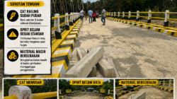 Jembatan Rp4 Miliar di Baya Disorot, Cat Baru 3 Bulan Sudah Pudar