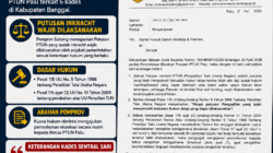 Pemprov Sulteng Akui Putusan Inkracht, Kuasa Hukum 6 Kades Diminta Tempuh Eksekusi ke PTUN