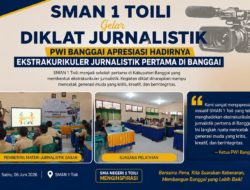 SMAN 1 Toili Gelar Diklat Jurnalistik, PWI Banggai Apresiasi Hadirnya Ekstrakurikuler Jurnalistik Pertama di Banggai