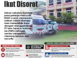 Pergantian Vendor di RSUD Luwuk Sisakan Tangis 15 Cleaning Service