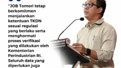 Dugaan Pelanggaran TKDN Senoro Selatan, JOB Tomori Tegaskan Komitmen Penuh Patuh Regulasi