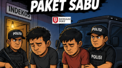 Polisi Temukan Paket Kristal Bening di Sebuah Indekos di Toili, Dua Pria Ditahan
