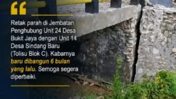 Jembatan Baru Enam Bulan di Toili Jaya Sudah Retak, Warga Minta Audit Konstruksi