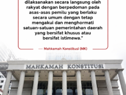 MK Tegaskan Pilkada Tetap Dipilih Langsung oleh Rakyat