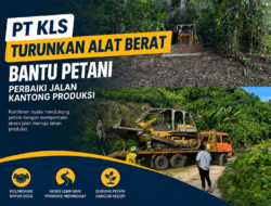 PT KLS Turunkan Alat Berat Bantu Petani Perbaiki Jalan Kantong Produksi