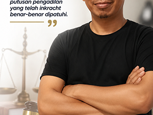 Marsidin Kembali Dilantik, Bukti Putusan Pengadilan Tak Bisa Diabaikan