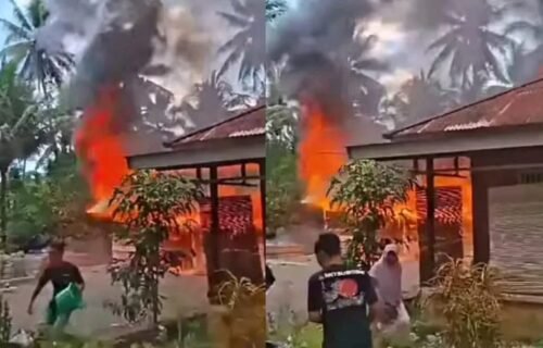 Rumah Warga di Desa Bahingin Jaya, Kecamatan Simpang Raya, Ludes Terbakar
