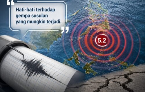 Gempa M 5,2 Guncang Perairan Barat Laut Karatung, BMKG: Tidak Berpotensi Tsunami