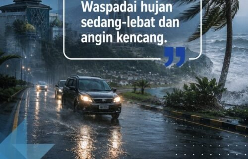 Sulteng Masih Berpotensi Diguyur Hujan Lebat dan Angin Kencang pada 27–31 Juli
