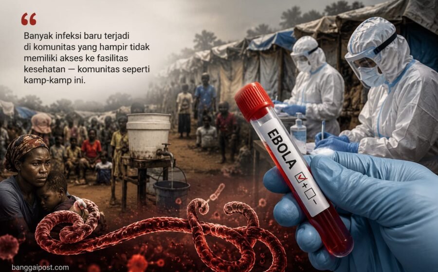 Wabah Ebola Mengintai Kamp Pengungsi di Kongo, Krisis Air Bersih Perparah Penyebaran Virus