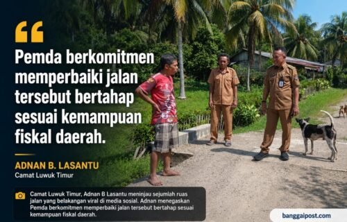 Setelah Viral, Pemda Buka Suara, Perbaikan Jalan di Luwuk Timur Dilakukan Bertahap