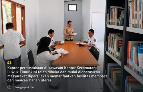 Sempat Disorot, Akhirnya Kantor Perpustakaan di Luwuk Timur Mulai Dioperasikan