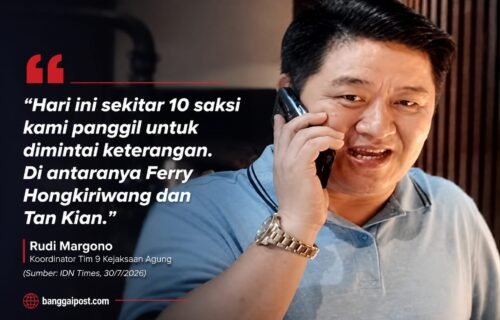 Pengusaha Asal Luwuk Banggai Ferry Hongkiriwang Diperiksa Tim 9 Kejagung dalam Kasus TPPU Febrie Adriansyah