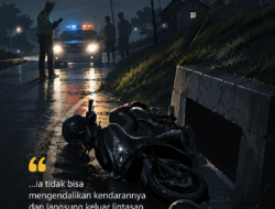 Kencang di Jalan Baru, Made Sujana Alami Luka Berat Usai Motor Hantam Saluran Air