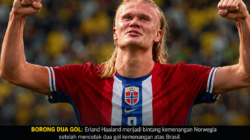 Haaland Borong Dua Gol, Norwegia Singkirkan Brasil dan Ukir Sejarah di Piala Dunia 2026