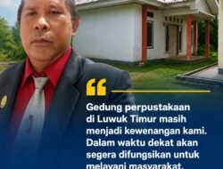 Status Gedung Perpustakaan Luwuk Timur Dipastikan Masih di Bawah Kewenangan Dinas