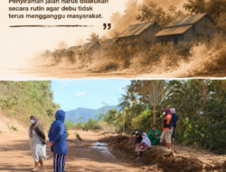 Rumah Diselimuti Debu, Warga Desa Siuna Desak PT Penta Dharma Karsa Rutin Siram Jalan Hauling