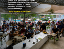 Keseruan Nobar Piala Dunia 2026 Bersama Koramil 1308-01/Luwuk, Warga Antusias Dukung Argentina vs Swiss