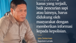 Polsek Lamala Akan Tindak Lanjut Kasus Pencurian Sapi, Kapolsek: Kami Butuh Peran Aktif Masyarakat