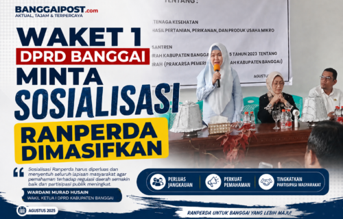 Waket 1 DPRD Banggai Minta Sosialisasi Ranperda Dimasifkan